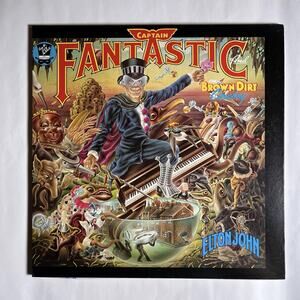 Elton John Captain Fantastic Vinyl LP Japan Press 25AP 1560 DJM Records w Poster